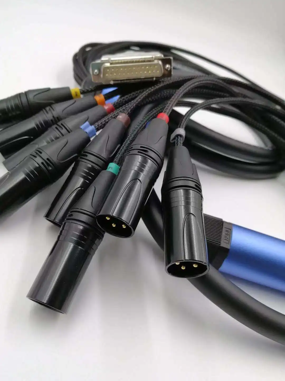 DB25 Male-to-XLR 8 Channel Cinema Audio Decoding Cable Analog Signal |