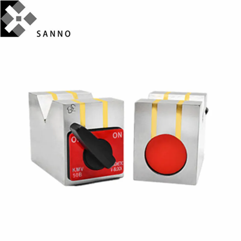2pcs Magnetic V block 50B on / off permanent magnetic V shap
