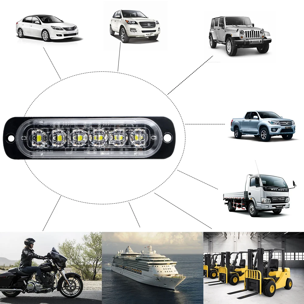 Сигнальные светодиодные лампы водонепроницаемые для грузовиков и прицепов 6