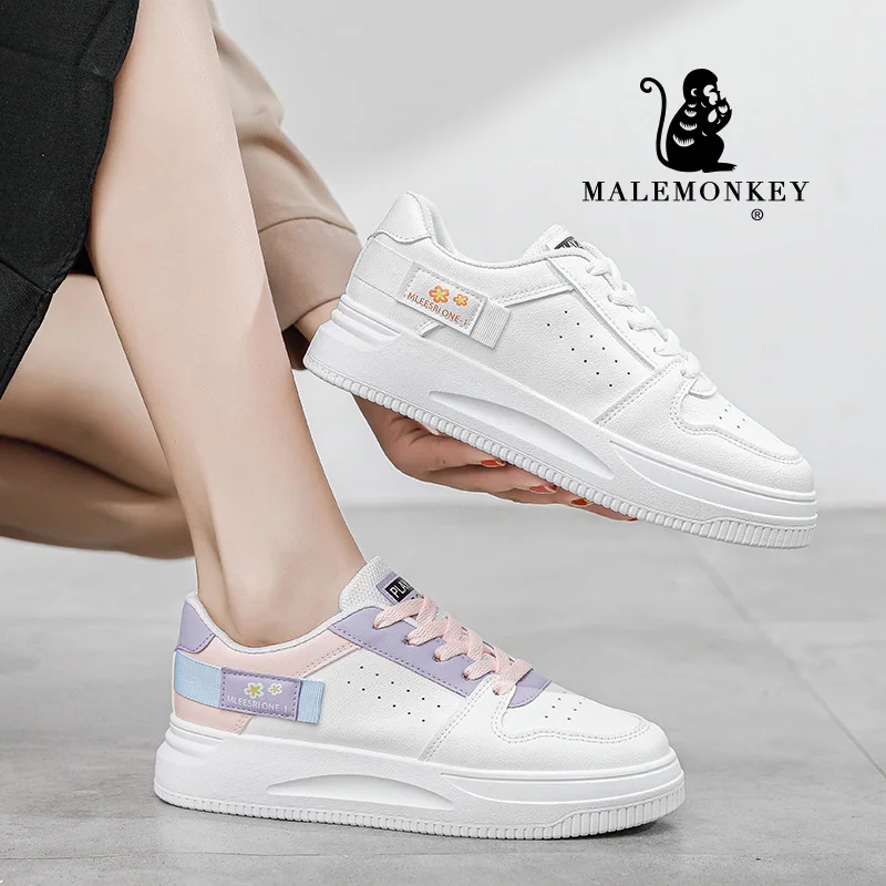 

Platform Women Shoes White Flats 2021 Fashion Spring Casual Female Shoes Outdoor Comfortable Sneakers Zapatos De Mujer Hot