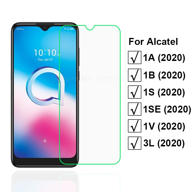 Закаленное стекло для Alcatel 1S 1V 3L 1SE 2020 2 1 шт. защита экрана Защитное Pelicula 1A 1B