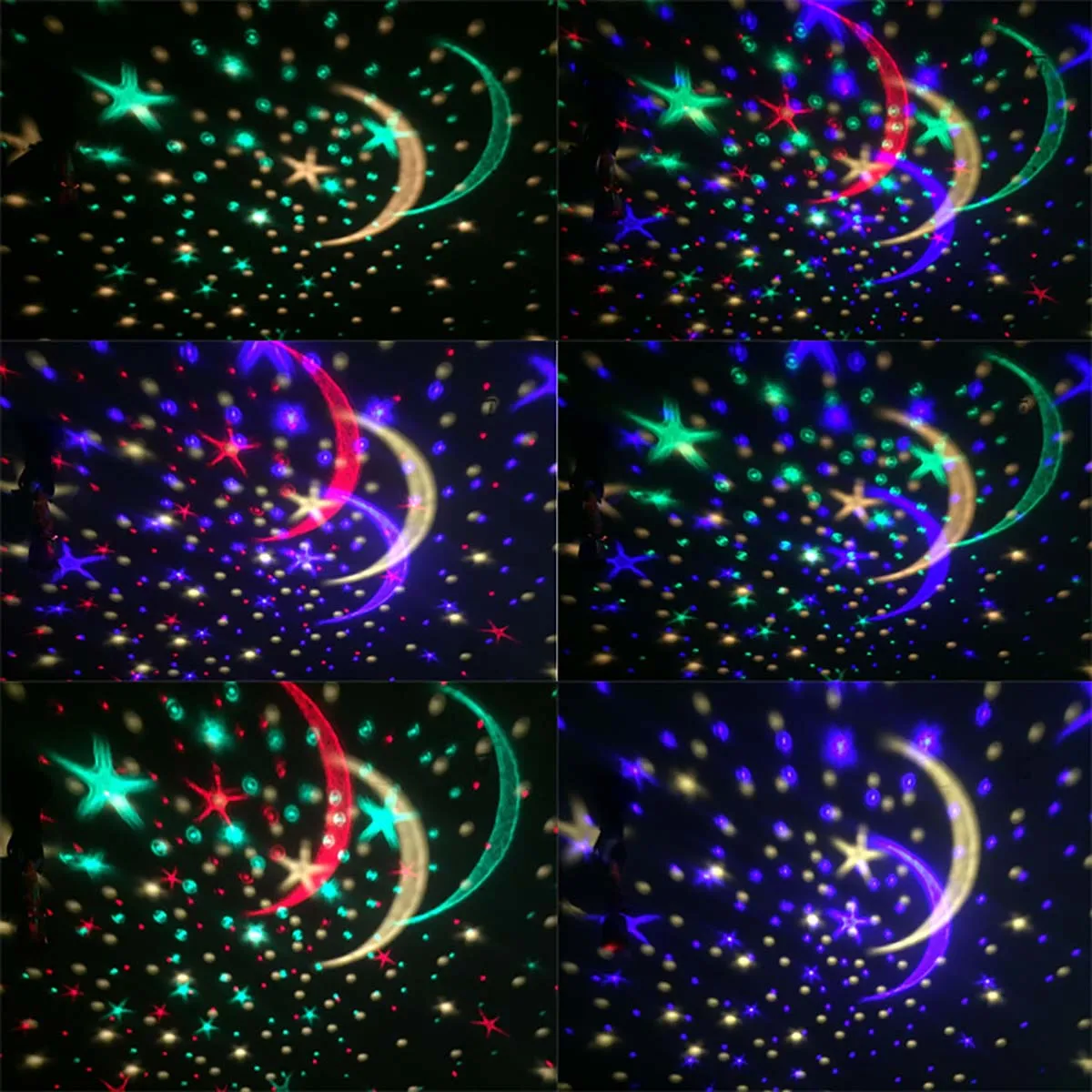 Вращающийся ночник светильник проектор спин звездное небо звезда мастер дети