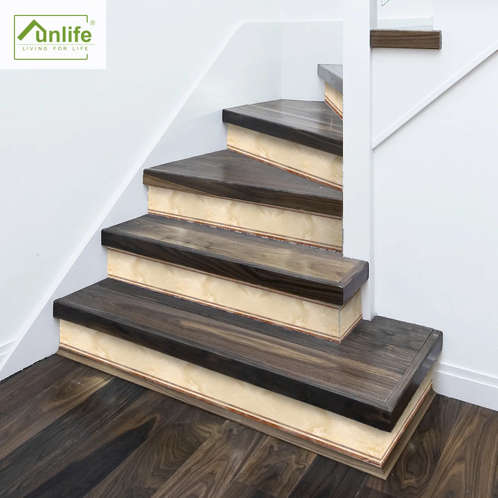 

Funlife® Stair Stickers for Stairway Decor Removable Waterproof Anti-slip Easy to Clean Decorative Peel & Stick Floor Stickers