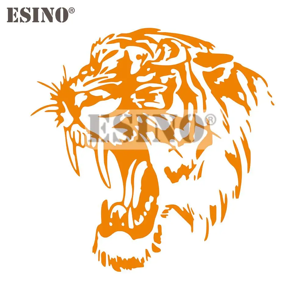 Автомобильный Стайлинг мультфильм Злой тигр автомобильные аксессуары ПВХ 3D