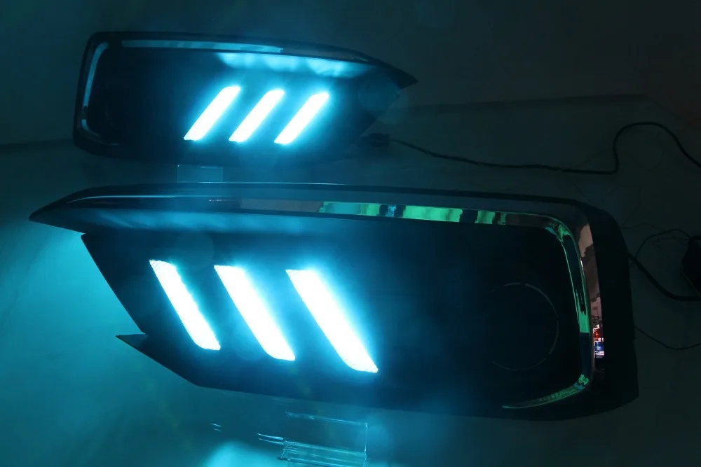 Год для Honda Civic Дневной светильник автомобильные аксессуары светодиодный DRL головной светильник для Civic противотуманный светильник