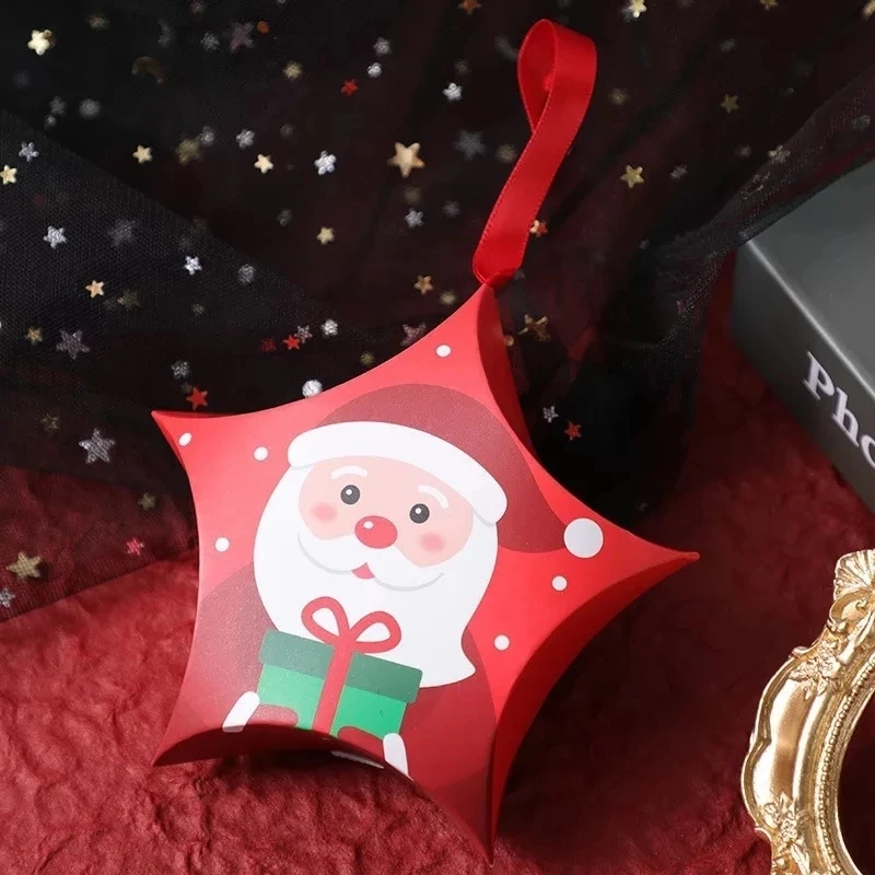 

Merry Christmas Candy Boxes Bags Christmas Santa Snowman Gift Box Paper Box Gift Bags Container Supplies Natal Noel Kerst 2022