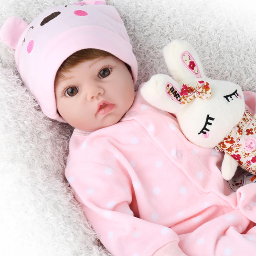 

20inches Reborn Babies Doll Silicone Baby Dolls lol toys beautiful vinyl newborn simulation handmade cool toy Action Figure Toys
