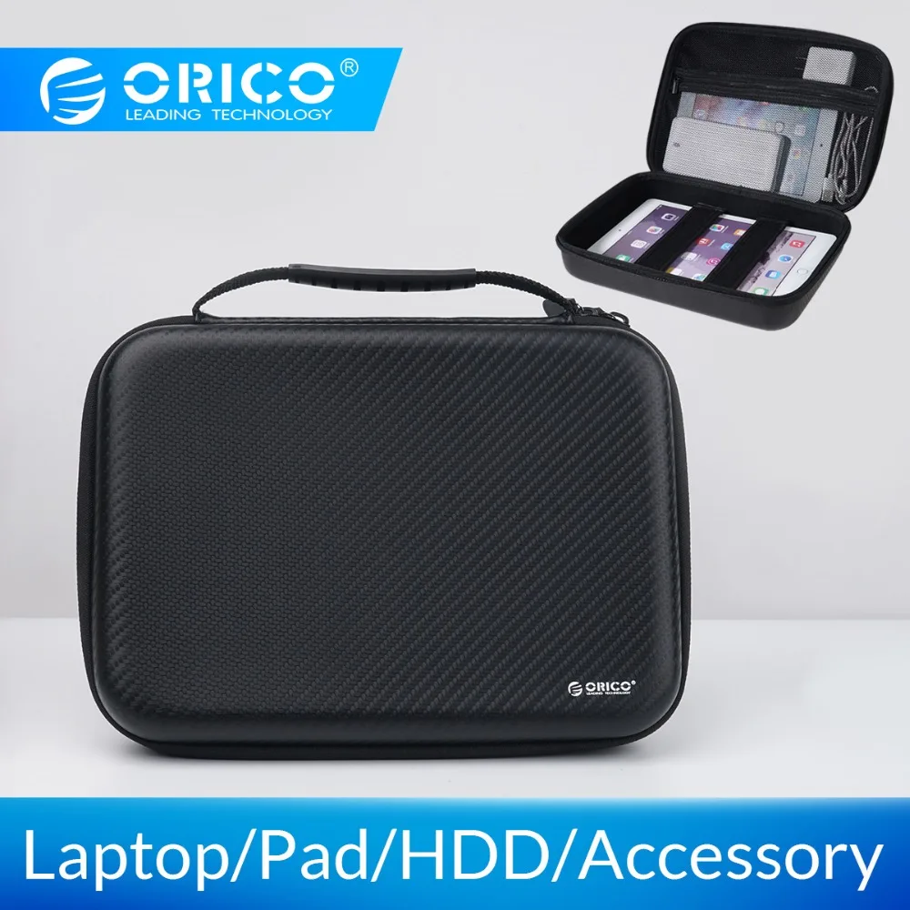 ORICO сумка коробка для Macbook Air Pro 12 дюймов ноутбук рукав чехол SSD HDD сумка power Bank сумка планшет чехол сумка для хранения с ремешком