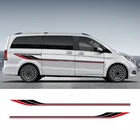 2021 Автомобильная боковая Наклейка виниловая длинная наклейка s автодом Кемпер фургон универсальные графические наклейки для Mercedes Benz V Class 6 шт.
