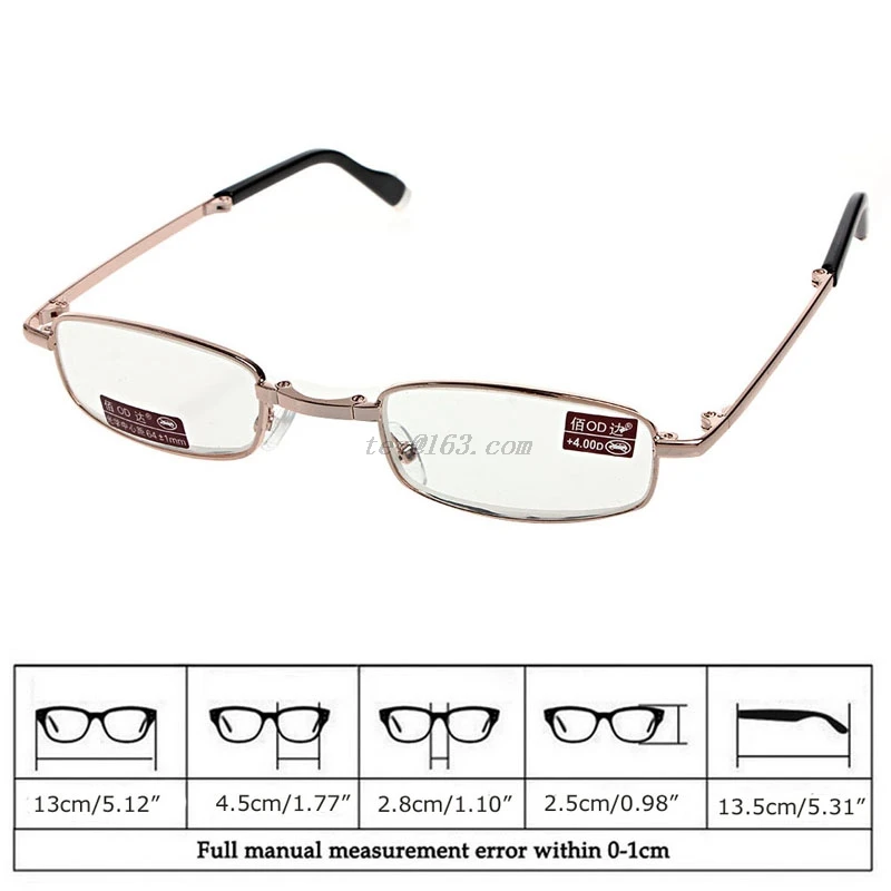 Модные складные очки для чтения унисекс 1 5 2 3 и 4 0 дюйма мини в полной оправе|foldable