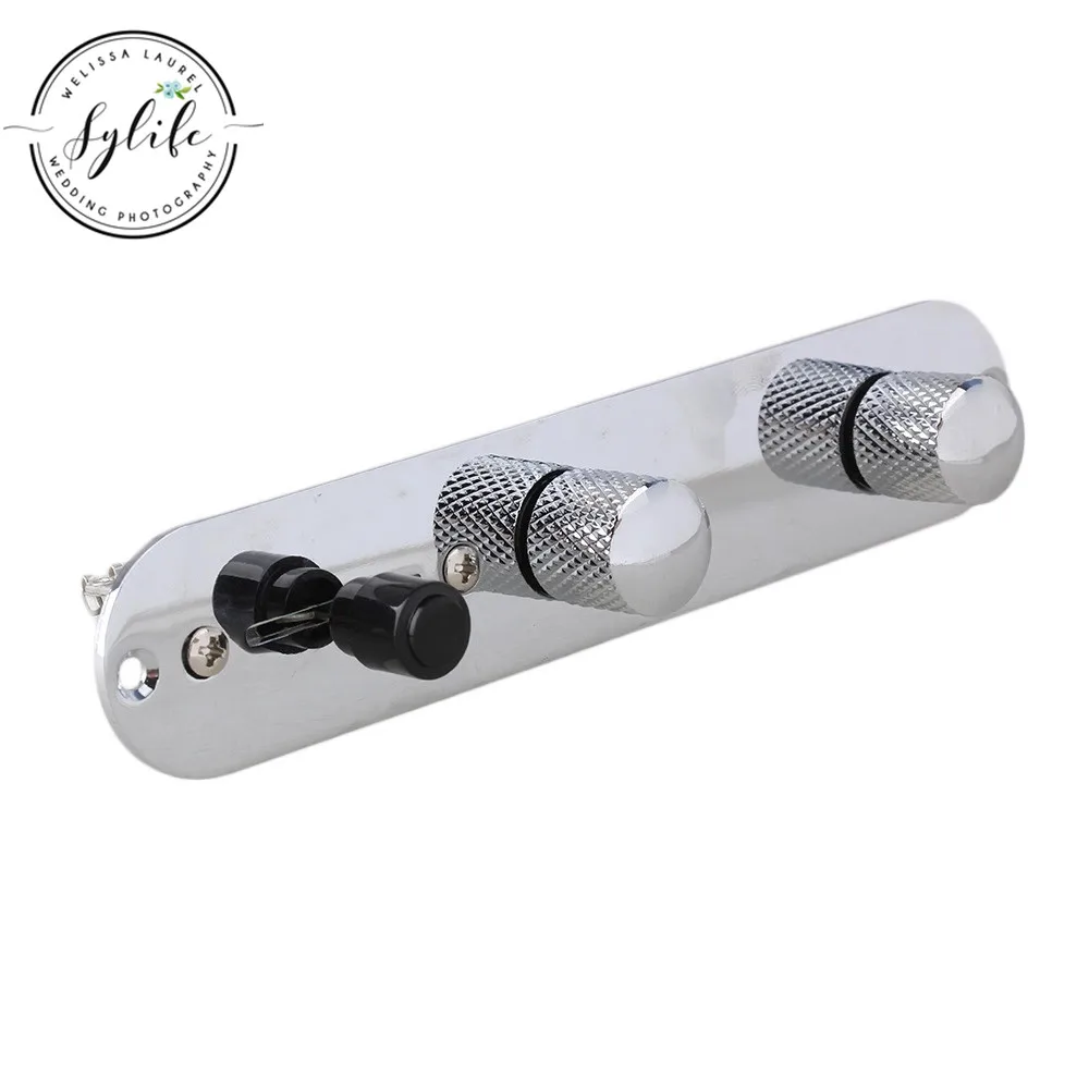 Монтажная нагруженная кнопочная Пластина для гитары хром|Детали и аксессуары