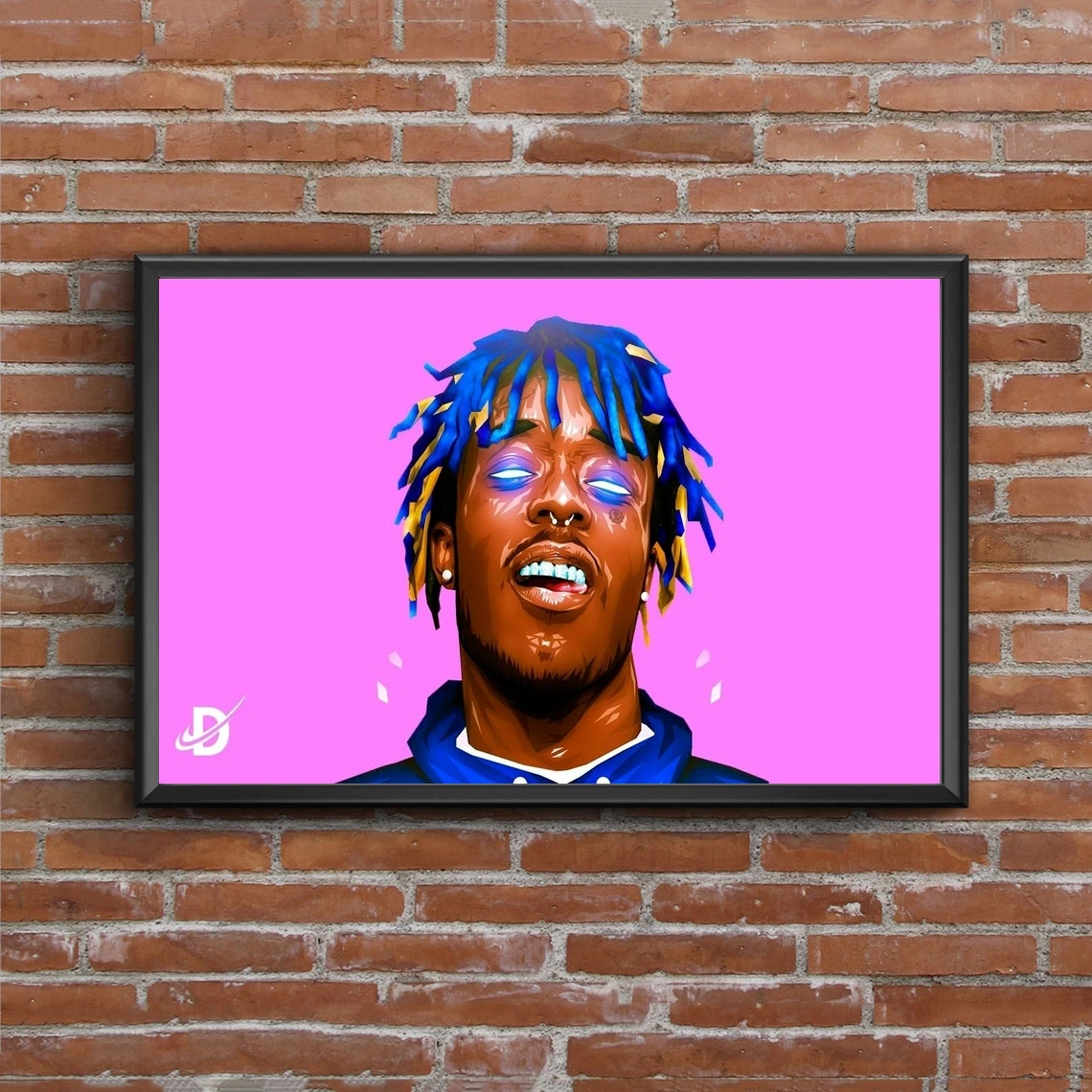 

Lil Uzi Cartoon Poster Music Singer Star Art Photo Canvas Poster Print Home Decor Wall Painting (No Frame)
