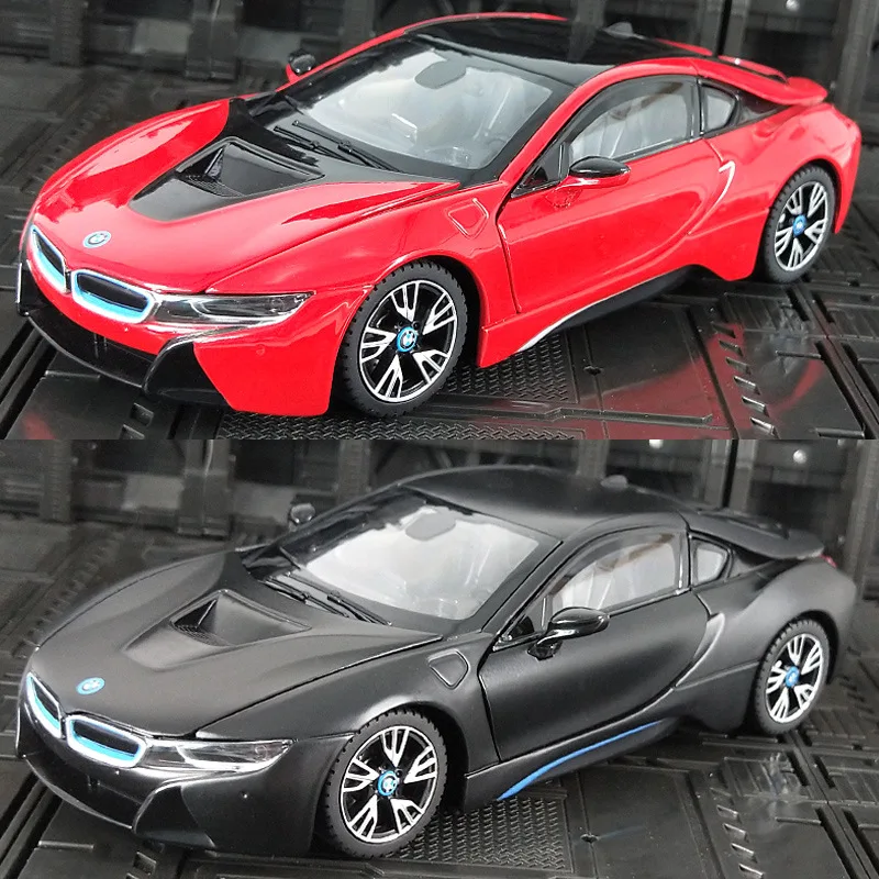 

Hot BYGLTY BMW I8 1:24 Vehicles Model Metal Alloy Simulation Toy Car Boy Birthday Present Children Toys Pull Back Car