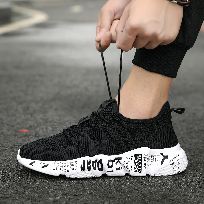 HEINLEMI мужские кроссовки Flyknit мужская повседневная обувь Уличная удобная Tenis Masculino