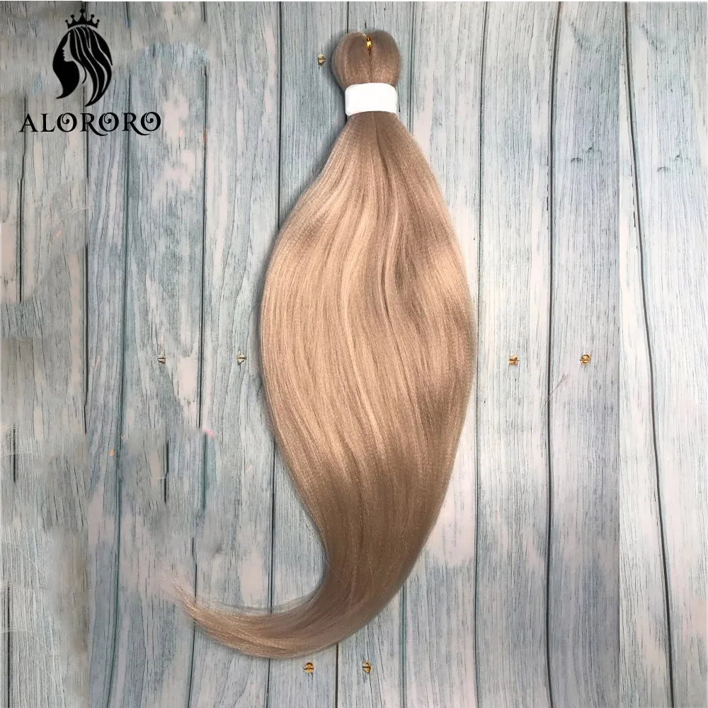 

Alororo Ombre Braiding Hair Pre Stretched Synthetic Easy Hair Extension for Braids Afro 54 Colors Professional Jumbo Braid Hair