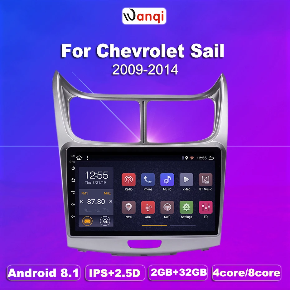 2G ram 32G rom 9 дюймов Android 8 1 автомобильный Dvd Gps плеер для Chevrolet SAil 2010 2013 радио Видео