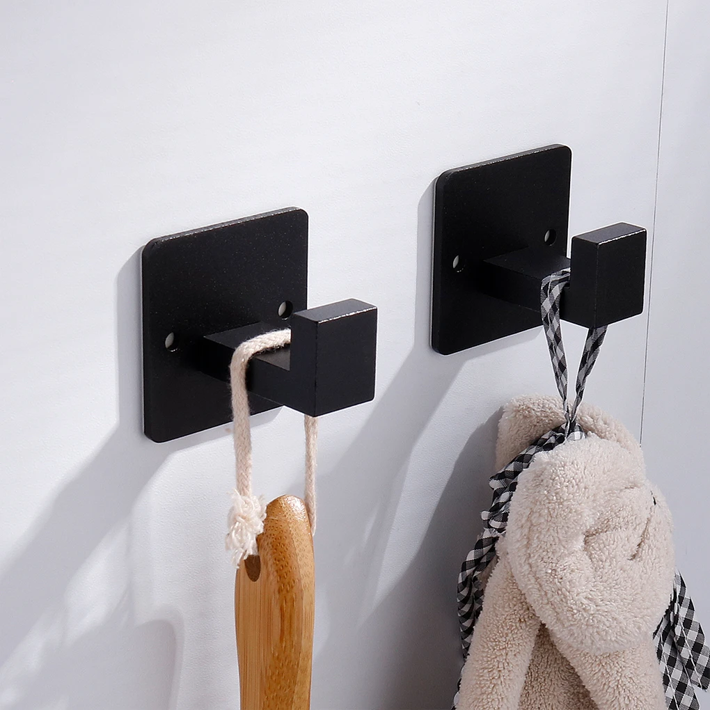 

2 Pcs Robe Bathrobe Hook Wall-mounted Kitchen Closet Bathroom Washroom Hangers Clothes Handbag Hanging Holder Bracket