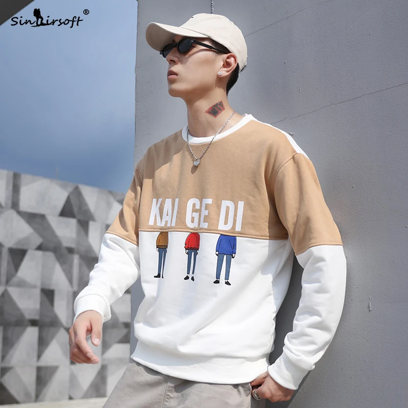 Новый дизайн осенний мужской Повседневный пуловер Корейская версия мультяшный