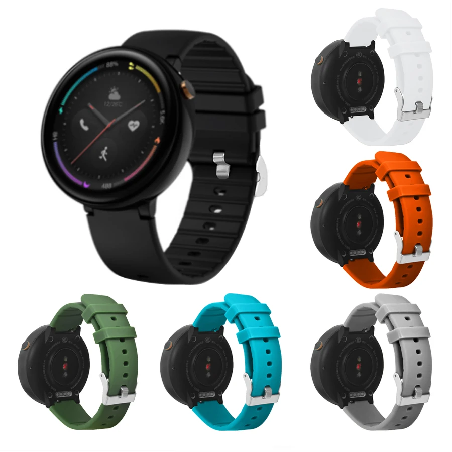Спортивный силиконовый ремешок для смарт-браслета Amazfit Nexo Смарт наручных часов