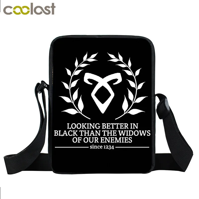 Компактная сумка мессенджер Shadowhunters женская сумки через плечо для подростков