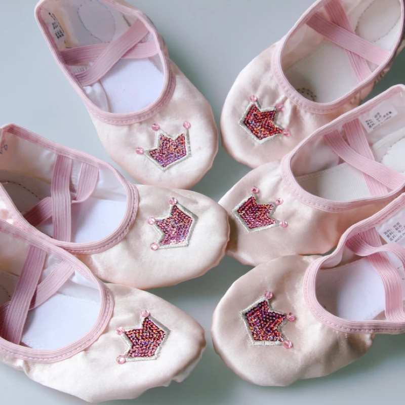 

Ballet Dance Dancing Shoes Pointe For Children Kids Girls Women Soft Flats Shoes Comfortable Fitness Breathable Slippers