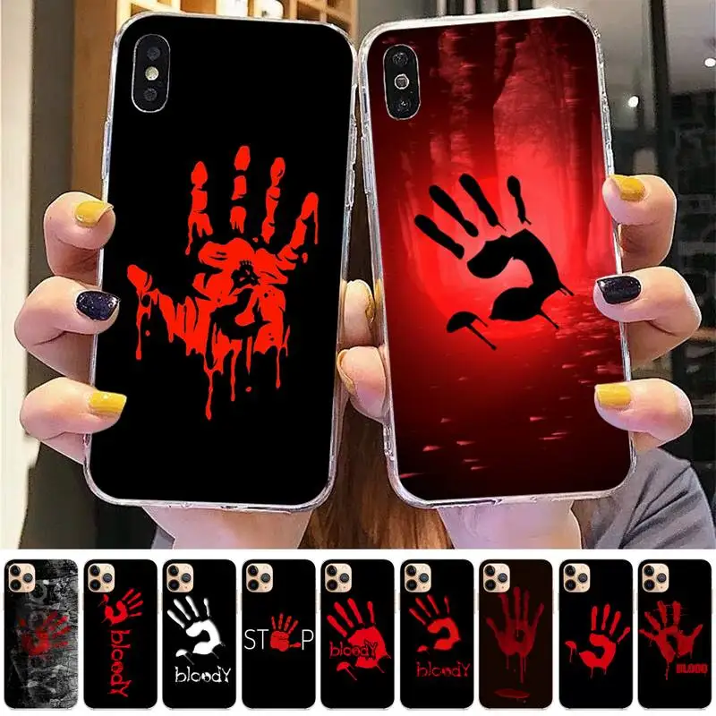 TOPLBPCS аниме кровавый чехол для телефона iPhone 11 12 13 mini pro XS MAX 8 7 6 6S Plus X 5S SE 2020 XR |