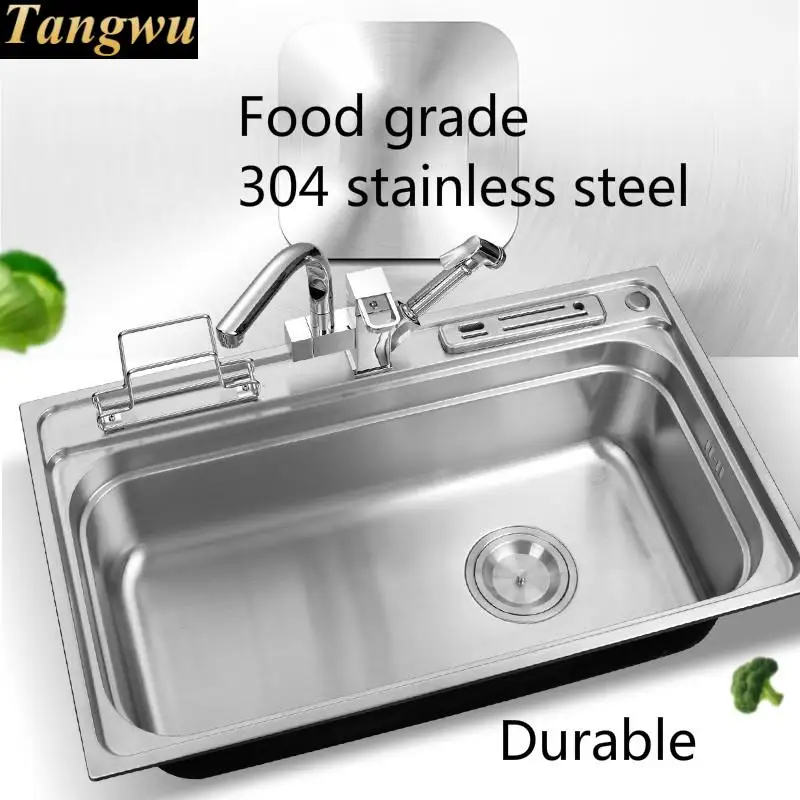 Бесплатная доставка кухонная раковина толщиной 0 8 мм пищевой класс 304