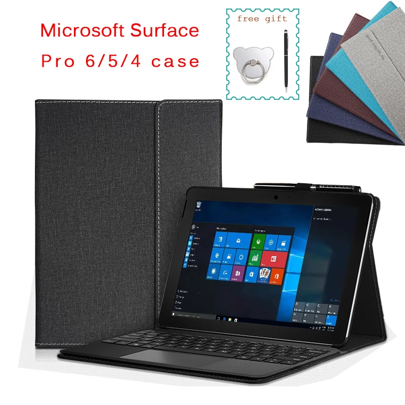 Чехол для Microsoft Surface Pro 6 многоугольный деловой чехол-подставка 7 / 4 5 12 3 дюймов |
