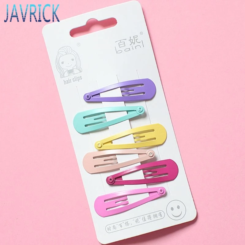 6 шт./компл. детские заколки для волос из металлического сплава в стиле Харадзюку |