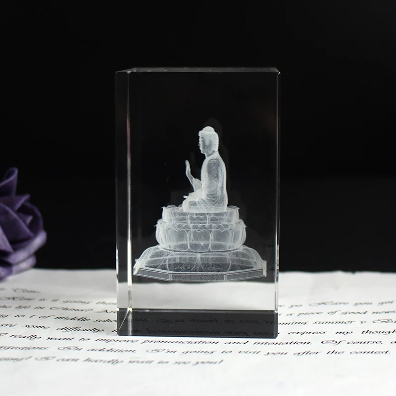 Высококачественная китайская буддистская скульптура Ccrystal статуя Будды храм