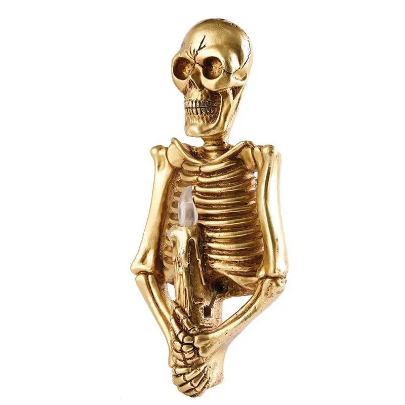 

1pc Wall-mounted Skeleton Flame Night Light Home Night Light Tricky Decorations