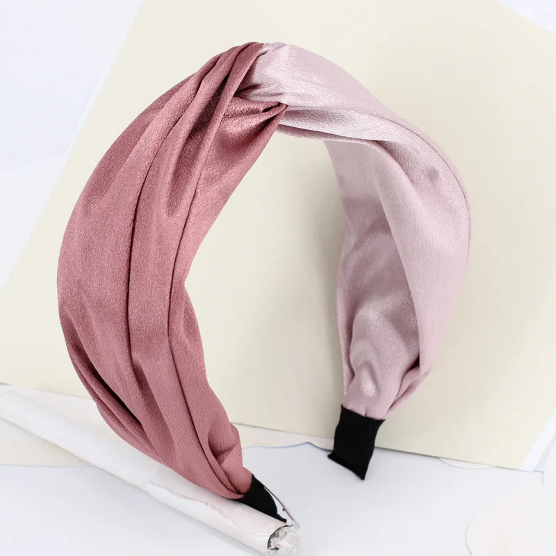 Женский ободок для волос AWAYTR широкий из шифона с вышивкой |