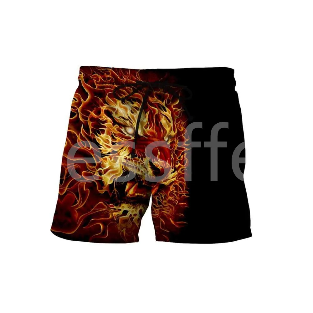 

Tessffel Animal Tiger Hunting Tattoo Camo Wild Beast 3Dprint Newest Summer Men/Women Casual Funny Shorts Unisex Short Pants S1