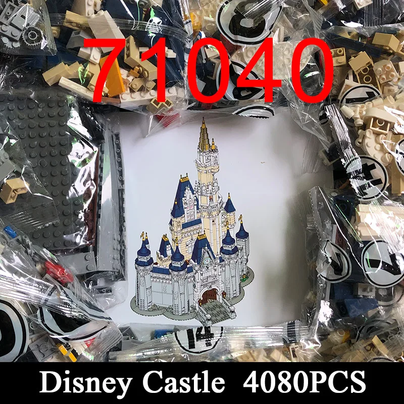 

4080PCS 16008 Compatible Cinderella Princess Castle City Model Building Blocks Bricks 71040 Toys Kids Birthday Christmas Gift