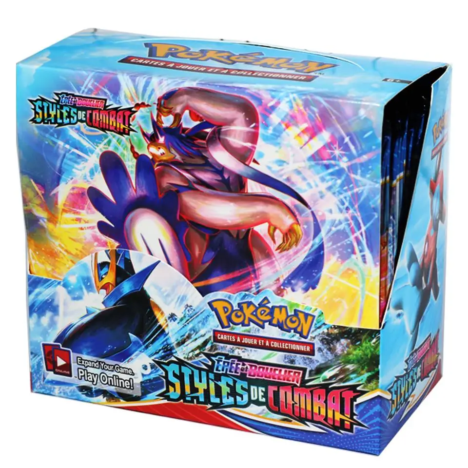 Cartas DE Pokemon versi&oacute;n francesa, modelos DE combate Booster, colecci&oacute;n DE cartas DE juego, Francaise chiffing reborn, 360/324 Uds.-5