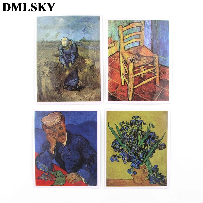 36 шт./компл. DMLSKY картина Винсента Ван Гога скрапбукинг из ПВХ для автомобильного