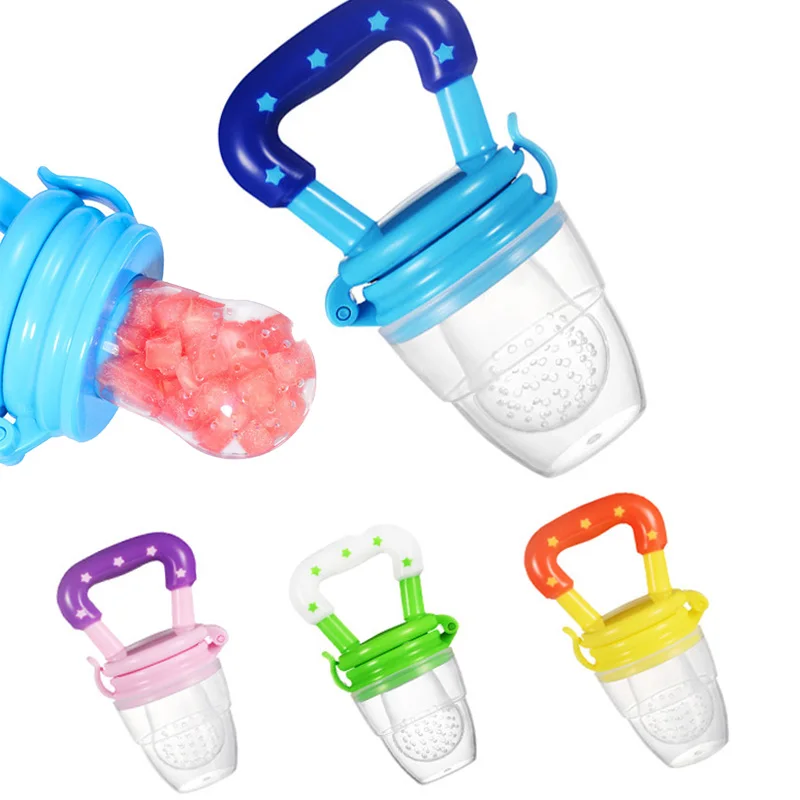 

1Pcs S/M/L Baby Pacifier Infant Nipple Soother Toddler Kids Pacifier Feeder for Fruits Food Baby Feeding Nimbler Pacifier