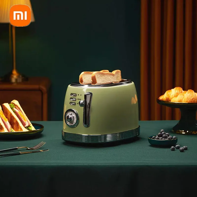 Фото Кухонный тостер Xiaomi Mijia Qcooker ретро мини-тостер для завтрака жареный домашняя