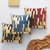 1 piece 7 colors beehive design cushion cover decorative throw pillowcase sofa bed car cushions without filler 30x50cm 45x45cm