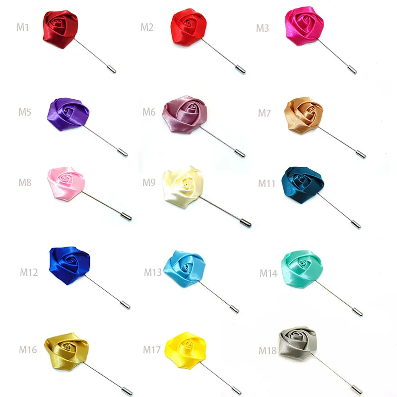 Мужские и женские роза цветок Мода брошка заколка для наращивания волос с