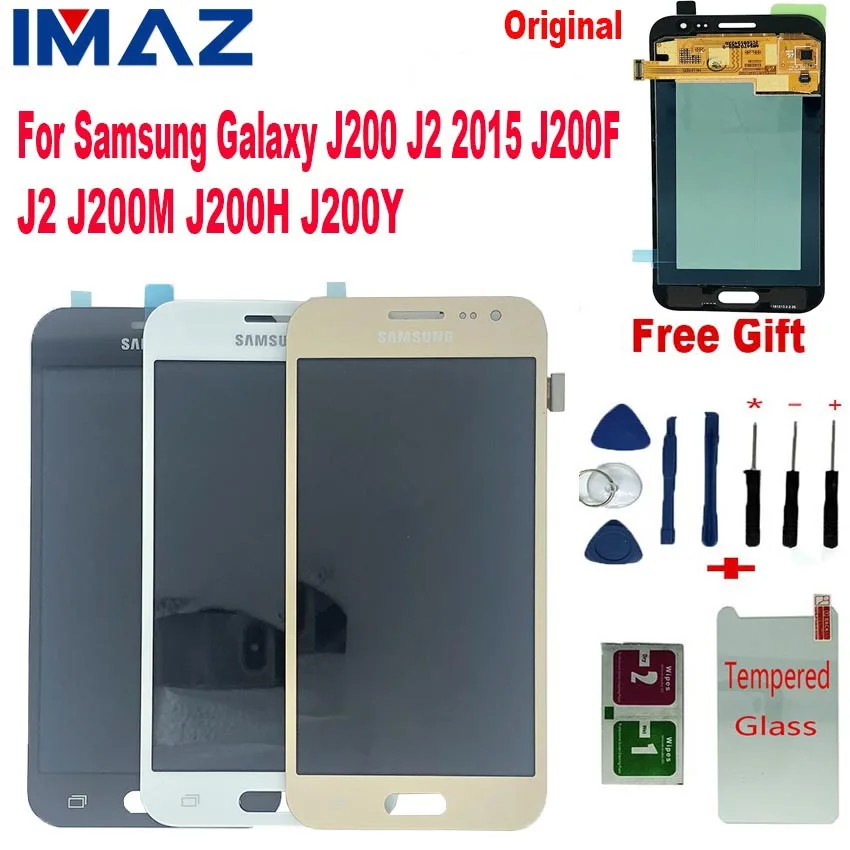 IMAZ оригинальный AMOLED 5 0 &quotЖК дисплей для Samsung Galaxy J200 J2 2015 J200F J200M J200H/Y ЖК кодирующий