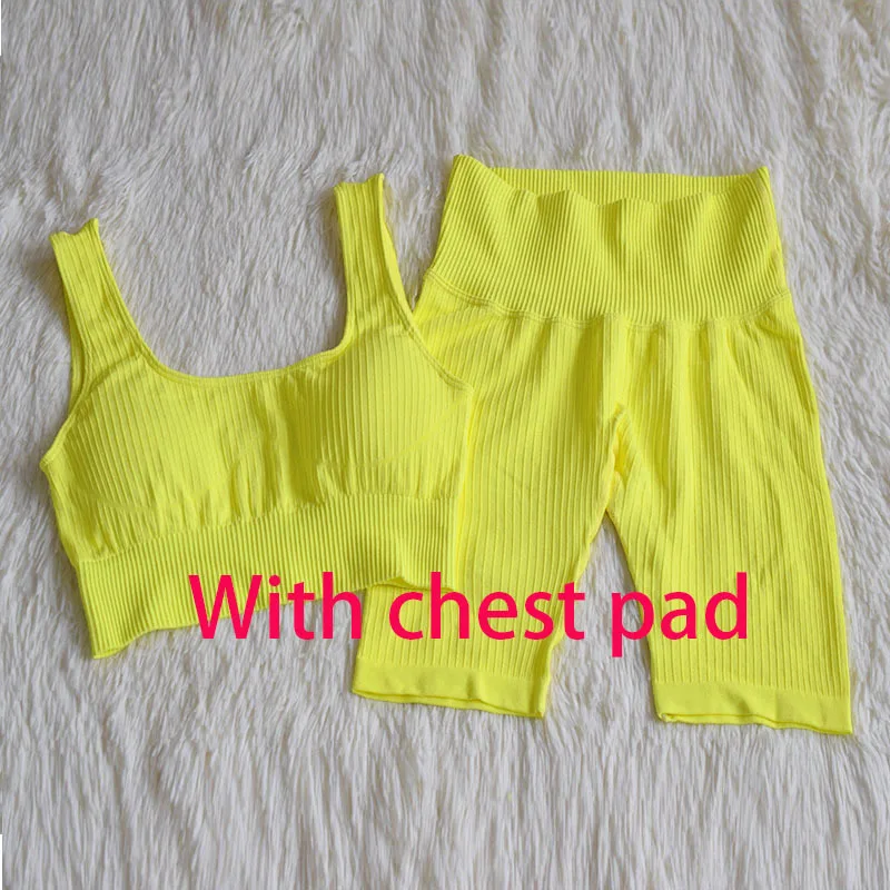 

Giyu Summer Two Piece Set Women Sexy Square Neck Sleeveless Bra Shorts Sets Solid Tracksuit Jogging Femme 2 Piece Set Outfits