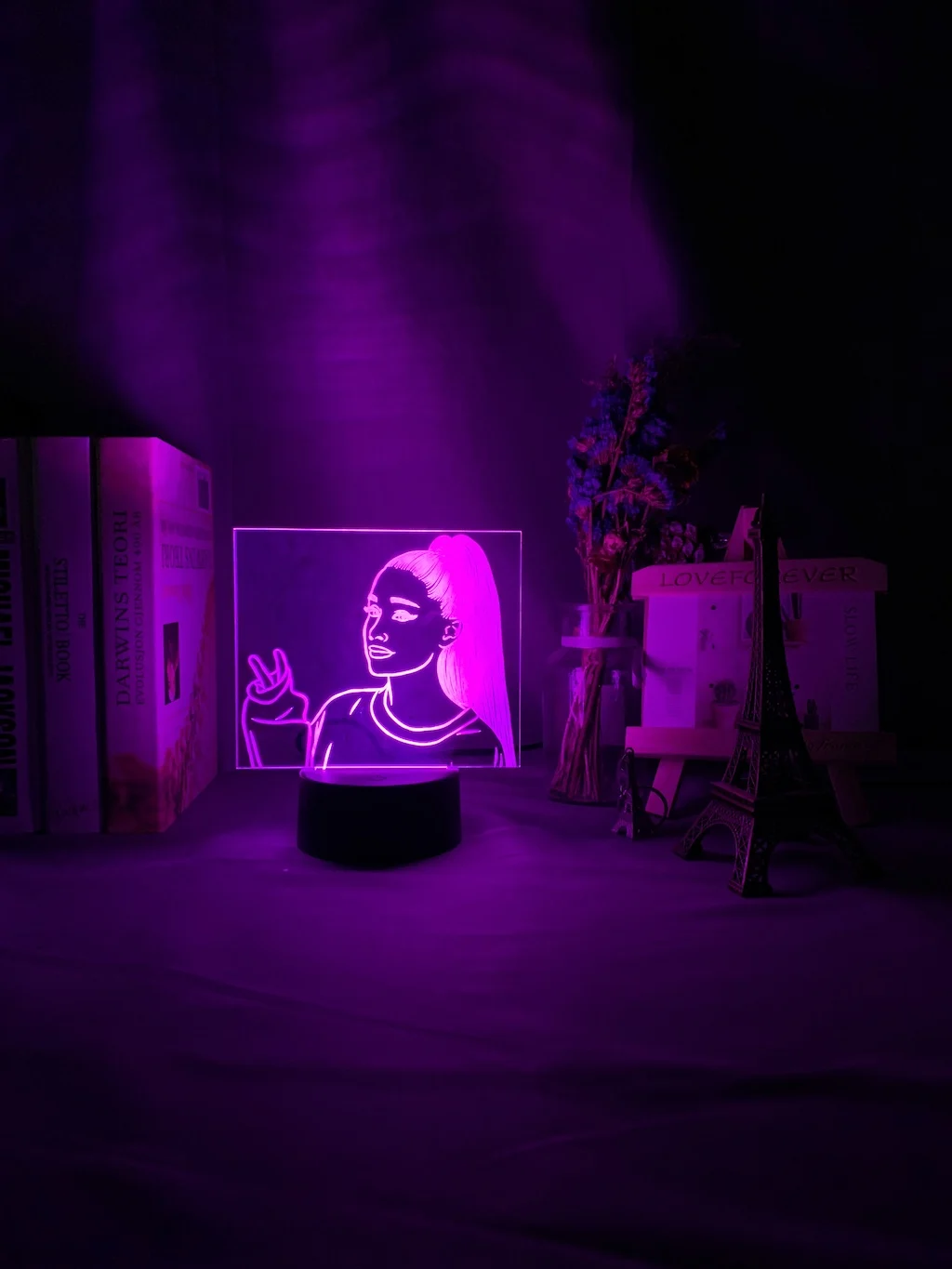 3d ночной Светильник Singer Ariana Grande для вееров декор комнаты ночник с Usb