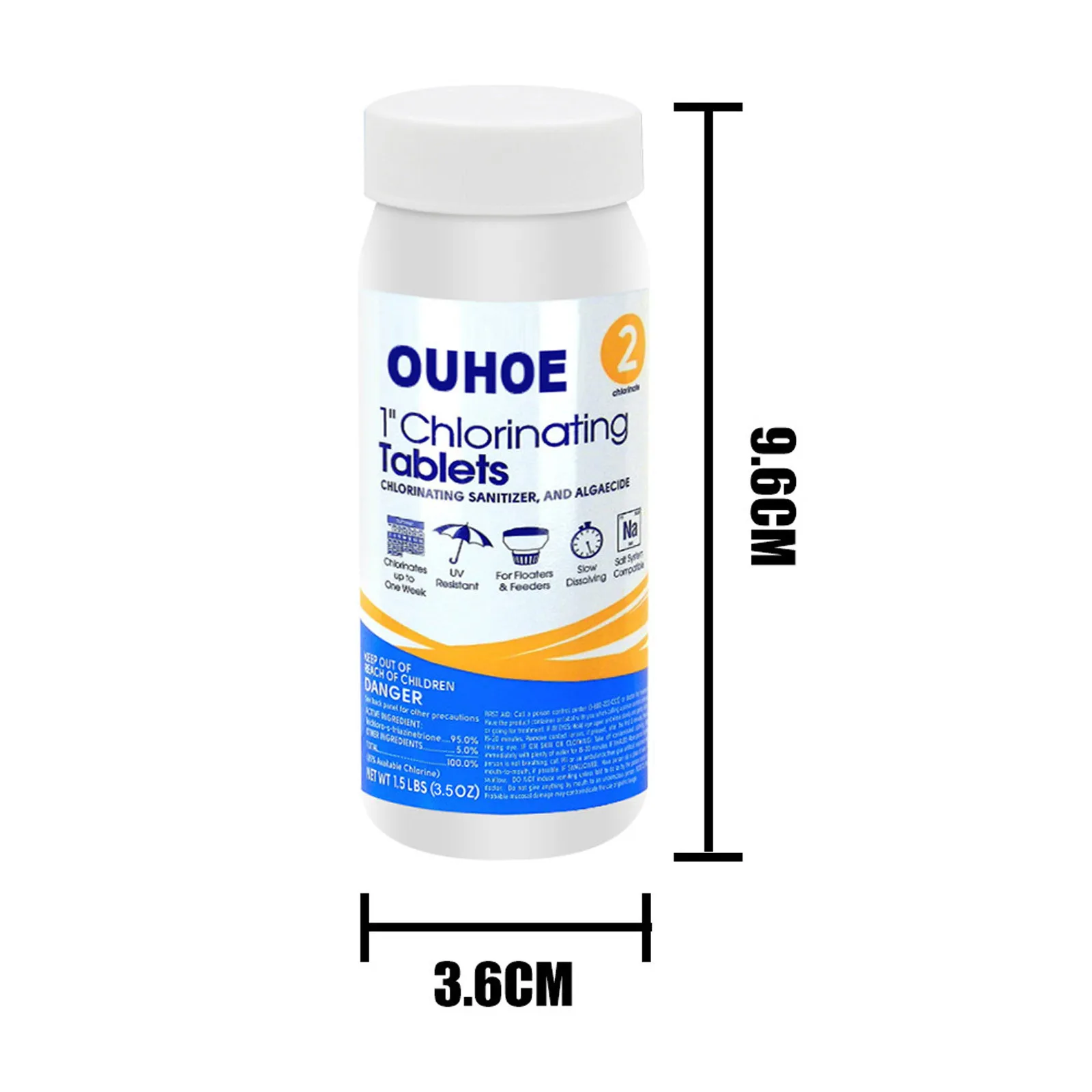 

Portable Pool Chlorine Tablets Pool Effervescent Tablets With Optional Floating Chlorine Dispenser For Swimming Pool Cleaning