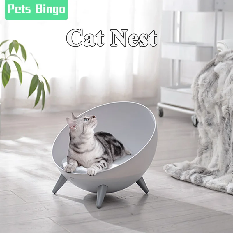 

Pets Bengo Cat Beds Washable Puppy Sofa Hemispherical Kitten Sleeping Bag Environmental Protection Cat Stool Pet Supplies 32 Cm