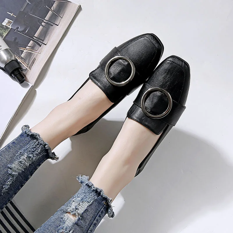 Корейский бренд без шнуровки застежки обувь женские эспадрильи застежка мюли на