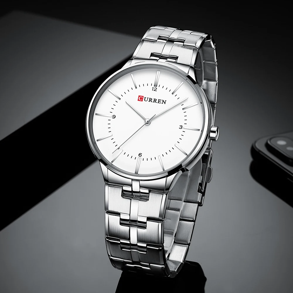 Часы наручные CURREN Мужские кварцевые роскошные модные спортивные в стиле