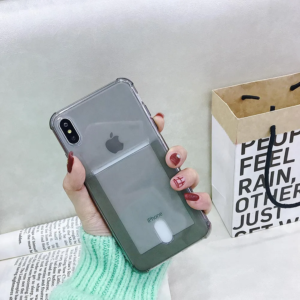 KISSCASE чехол на айфон 7 6 s мягкий прозрачный для iPhone телефона 8 6s 5 5S SE XS Max X держатель