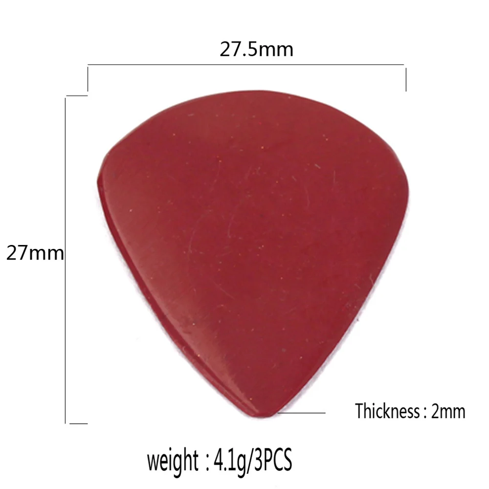 

3pcs Guitar Plectrum Picks 28*26*2mm Natural Stone Guitar Finger Pick Plectrum (Blue)