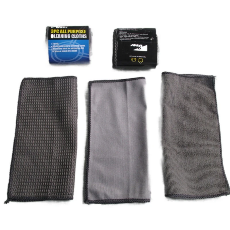 

Microfiber Cleaning Tools For Car Wash Set Of Gloves, Towels, Application Pads, Car Cleaning Kit, Wheel Brush